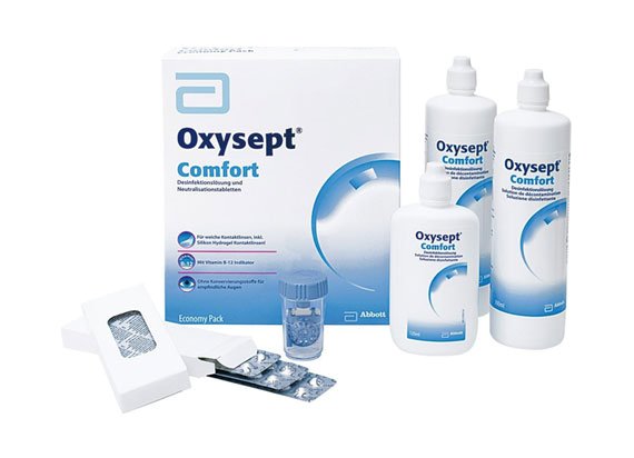 Oxysept Comfort Economy-Pack (2x 300ml + 120ml + 70 comprimés)