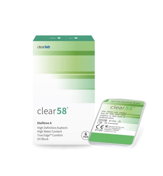 Clear 58 (6 lentilles)