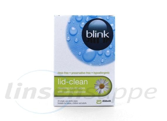 Blink lid-clean wipes (20 pièces)